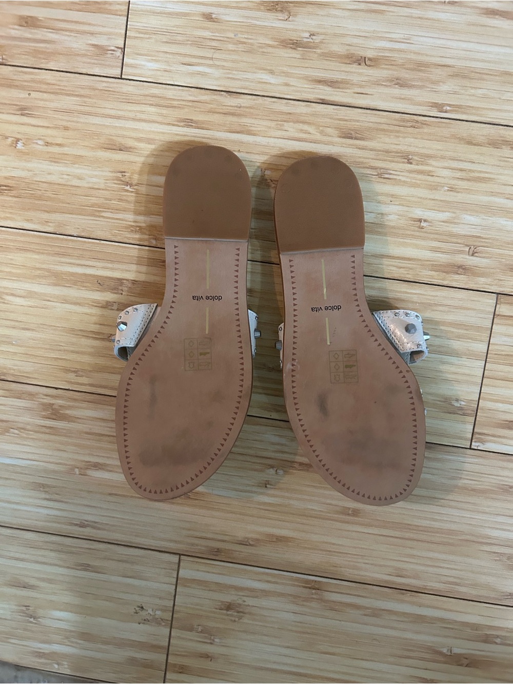 Dolce Vita White Leather Slide Sandals - Women's - Picture 3 of 6